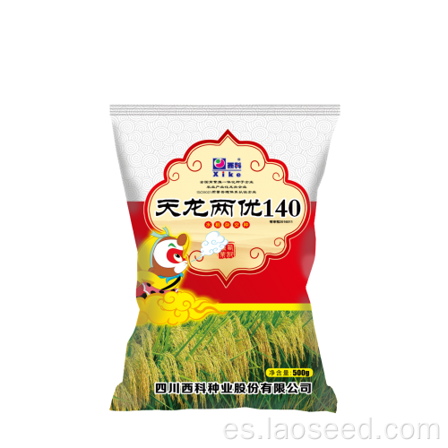 Variedad de arroz de alta calidad Tianlong Lianggyou 140